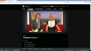 Watching BBC (it also works full screen)