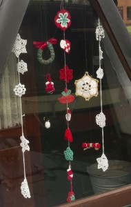 Snowflakes, wreath, tiny snowman, angel, stocking, Christmas cracker, Danish heart