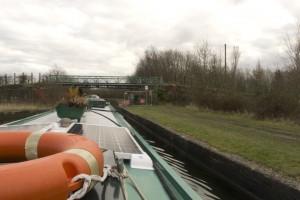 Happily cruising down the Bridgewater Canal